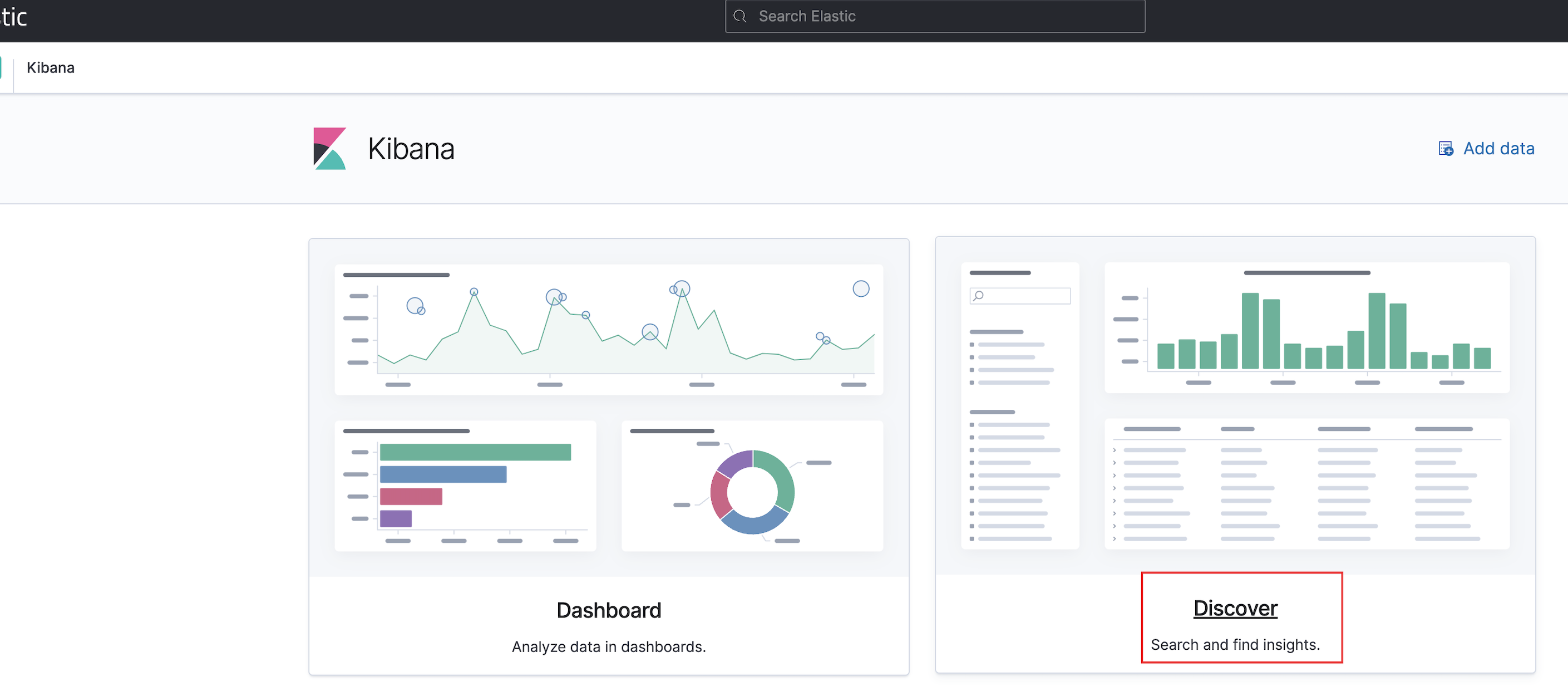 kibana 发现页